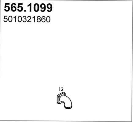 ASSO 565.1099 - Racord evacuare aaoparts.ro