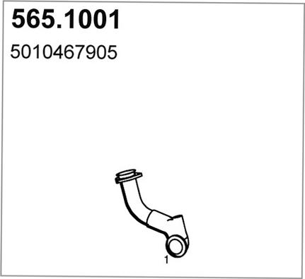 ASSO 565.1001 - Racord evacuare aaoparts.ro