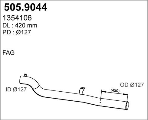 ASSO 505.9044 - Racord evacuare aaoparts.ro