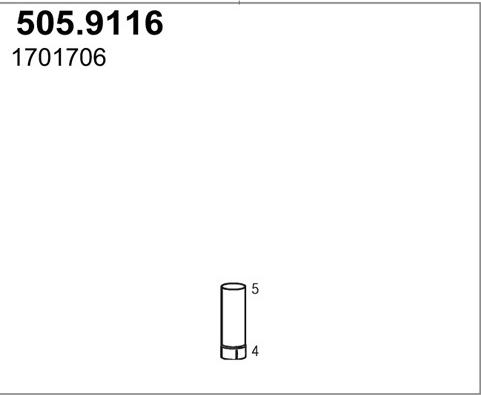 ASSO 505.9116 - Racord evacuare aaoparts.ro