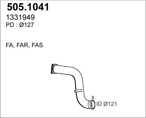 ASSO 505.1041 - Racord evacuare aaoparts.ro