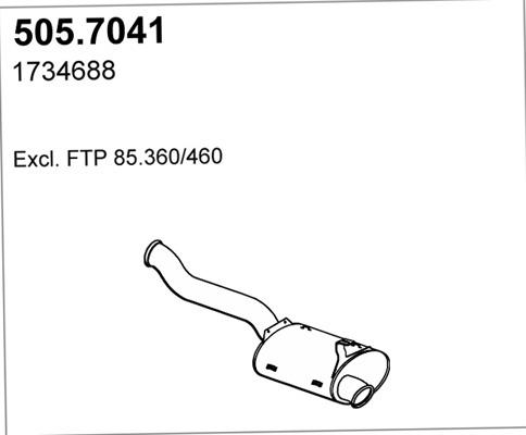 ASSO 505.7041 - Amortizor zgomot mijloc / spate aaoparts.ro