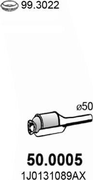 ASSO 50.0005 - Catalizator aaoparts.ro