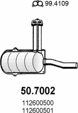 ASSO 50.7002 - Toba esapament finala aaoparts.ro