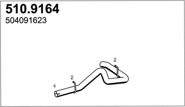 ASSO 510.9164 - Racord evacuare aaoparts.ro