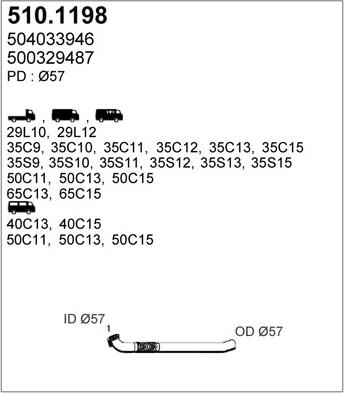 ASSO 510.1198 - Racord evacuare aaoparts.ro