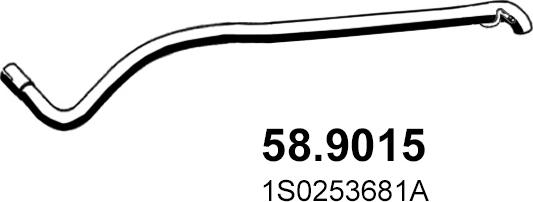 ASSO 58.9015 - Racord evacuare aaoparts.ro