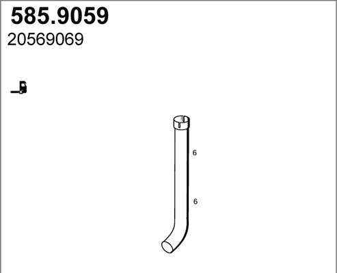 ASSO 585.9059 - Racord evacuare aaoparts.ro