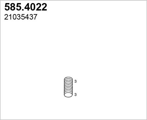 ASSO 585.4022 - Teava flexibila, esapament aaoparts.ro