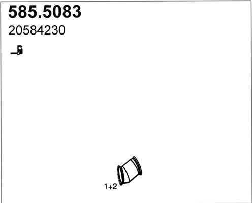 ASSO 585.5083 - Racord evacuare aaoparts.ro