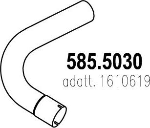 ASSO 585.5030 - Racord evacuare aaoparts.ro