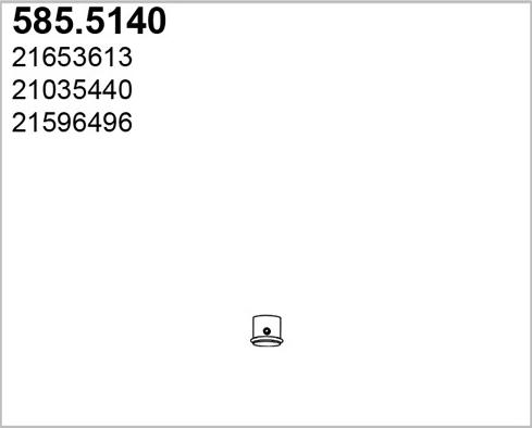 ASSO 585.5140 - Racord evacuare aaoparts.ro