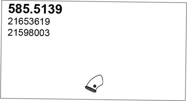 ASSO 585.5139 - Racord evacuare aaoparts.ro