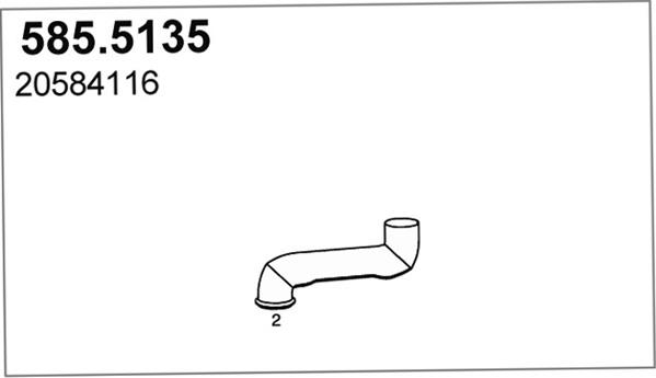 ASSO 585.5135 - Racord evacuare aaoparts.ro