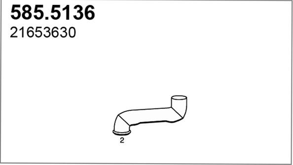 ASSO 585.5136 - Racord evacuare aaoparts.ro