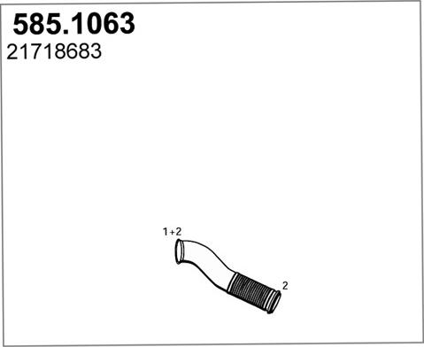 ASSO 585.1063 - Racord evacuare aaoparts.ro