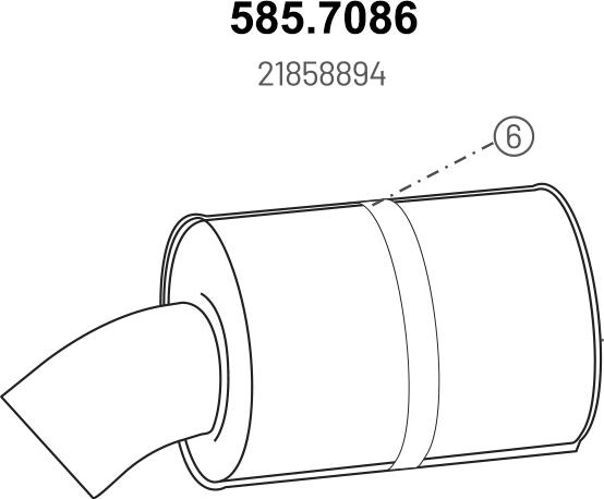 ASSO 585.7086 - Toba esapament finala aaoparts.ro