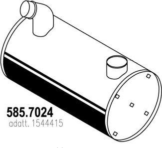 ASSO 585.7024 - Amortizor zgomot mijloc / spate aaoparts.ro