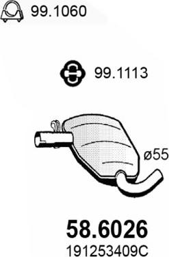 ASSO 58.6026 - Toba esapamet intermediara aaoparts.ro