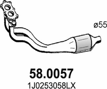 ASSO 58.0057 - Catalizator aaoparts.ro