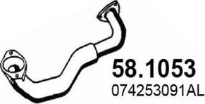 ASSO 58.1053 - Racord evacuare aaoparts.ro