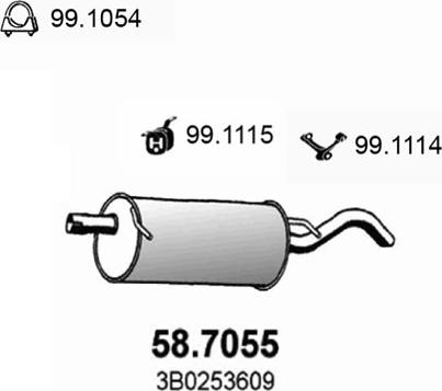 ASSO 58.7055 - Toba esapament finala aaoparts.ro