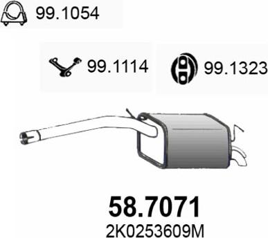 ASSO 58.7071 - Toba esapament finala aaoparts.ro