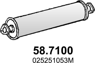 ASSO 58.7100 - Toba esapament finala aaoparts.ro
