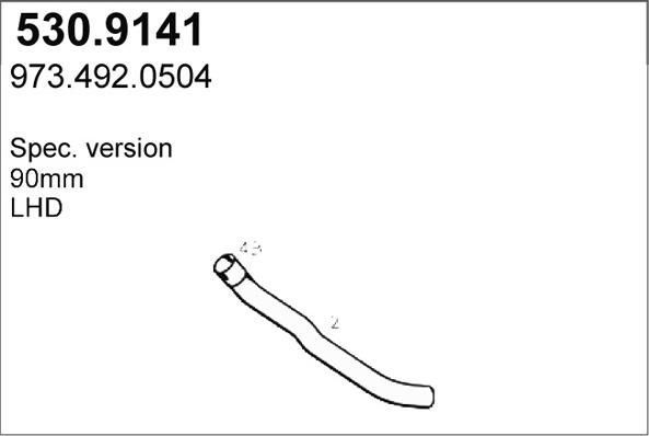 ASSO 530.9141 - Racord evacuare aaoparts.ro