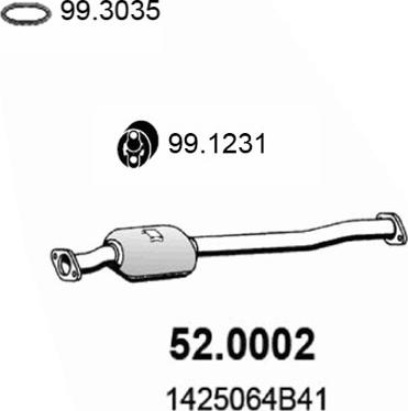 ASSO 52.0002 - Catalizator aaoparts.ro