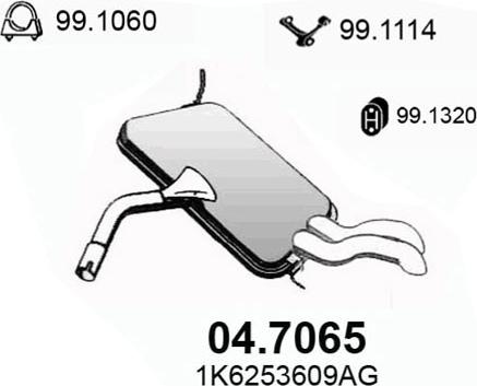 ASSO 04.7065 - Toba esapament finala aaoparts.ro