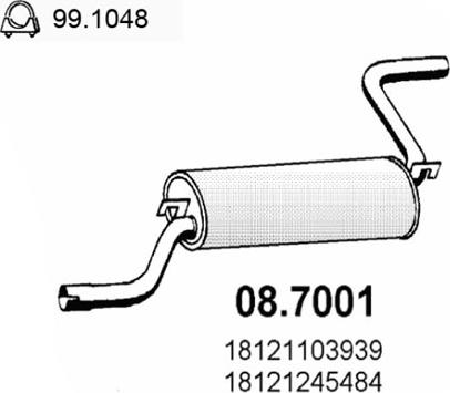 ASSO 08.7001 - Toba esapament finala aaoparts.ro