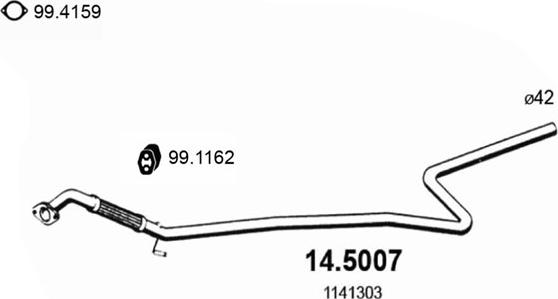 ASSO 14.5007 - Racord evacuare aaoparts.ro
