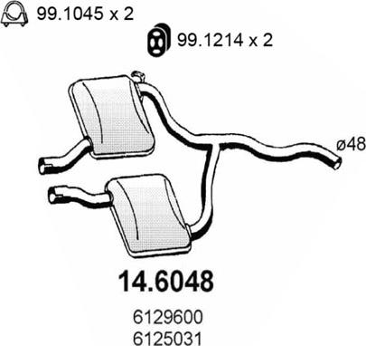 ASSO 14.6048 - Toba esapamet intermediara aaoparts.ro
