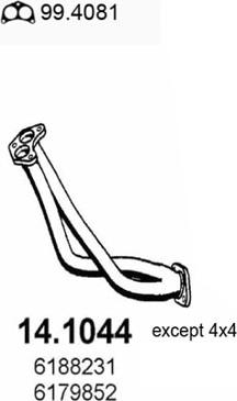 ASSO 14.1044 - Racord evacuare aaoparts.ro