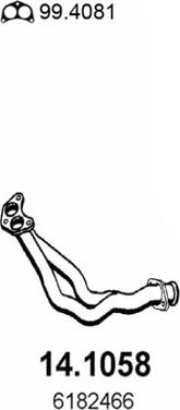 ASSO 14.1058 - Racord evacuare aaoparts.ro