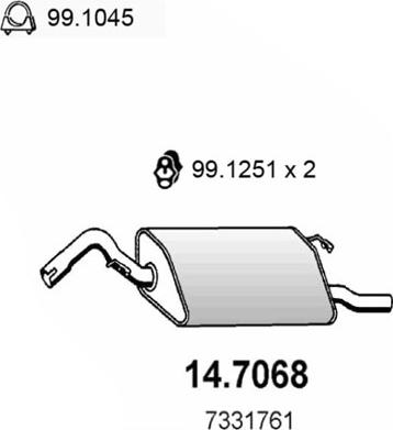 ASSO 14.7068 - Toba esapament finala aaoparts.ro