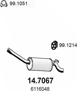 ASSO 14.7067 - Toba esapament finala aaoparts.ro