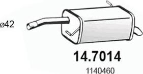 ASSO 14.7014 - Toba esapament finala aaoparts.ro