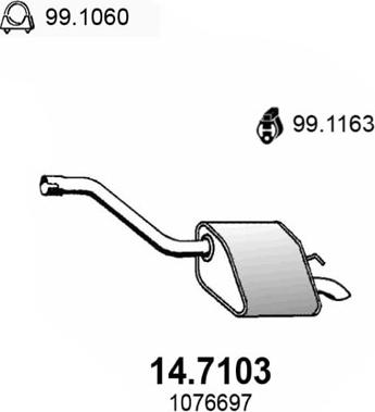 ASSO 14.7103 - Toba esapament finala aaoparts.ro