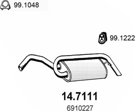 ASSO 14.7111 - Toba esapament finala aaoparts.ro