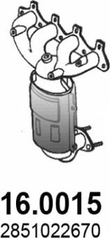 ASSO 16.0015 - Catalizator aaoparts.ro