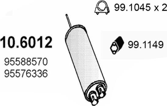 ASSO 10.6012 - Toba esapamet intermediara aaoparts.ro