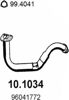 ASSO 10.1034 - Racord evacuare aaoparts.ro