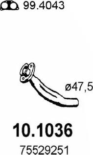 ASSO 10.1036 - Racord evacuare aaoparts.ro