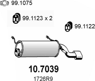 ASSO 10.7039 - Toba esapament finala aaoparts.ro
