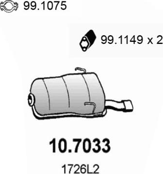 ASSO 10.7033 - Toba esapament finala aaoparts.ro