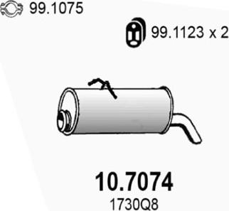 ASSO 10.7074 - Toba esapament finala aaoparts.ro