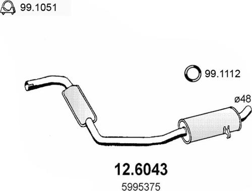 ASSO 12.6043 - Toba esapamet intermediara aaoparts.ro