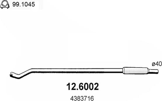 ASSO 12.6002 - Toba esapamet intermediara aaoparts.ro